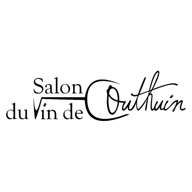 Logo réalisé pour le salon du vin de Couthuin. Il est composé d'écritures et d'un dessin d'un verre de vin couché. Le V de vin représente le pied du verre; le C de Couthuin représente le ballon du verre et le o de Couthuin représente le niveau du vin dans le verre.